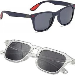Sunglasses Men Womens,Flexible Frame,for Driving Cycling Sports Sunlight Protection Photo selfie,Combo pack of 2 Sunglasses Articale Number Red_2024-27-image-87