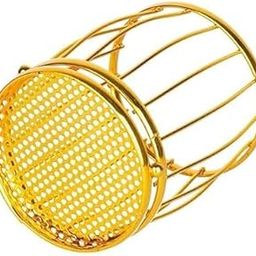 classic-hub Vintage Style Creative Pen Holder For Front Desk | Metal Utensil Holder Organizer For Makeup Brushes | Decorative Metal Wire Pen Stand Organizer for Office Desk Study Table (Golden)-picture-7