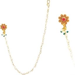 Traditional Maharashtrian Style Premium Press Nose Pin NSP129RD-image-58
