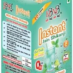 Instant Jain Shikanji Mint Mojito | Masala Mint Lemon Drink Mix | Refreshing Summer Mojito-Style Beverage | Natural Cooling Instant Drink | Ready to Make | Box (10 Sachets)-1