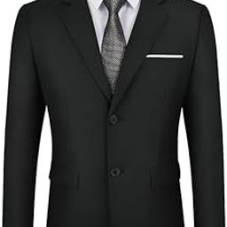 Blazer for Mens Black Coat Formal Casual Latest Stylish Single Breasted for Party Wedding Office Wear-image-75
