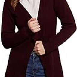 Women Solid Open-Front Acrylic Straight Hem Knitted Longline Cardigan-picture-48