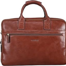Vintage Full Grains Italian Leather Briefcase for Men Women Attache Case 14 Inch Laptop Slim Business Bags Tote Shoulder Messenger Bag-image-23
