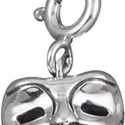 Jewellery 925 Sterling Silver Charm Pendant, Drama Mask Charm Pendant, Fits in Bracelets, Chains and Necklace for Women & Men (Gifts for Wife,Men & Girlfriend)-image-8