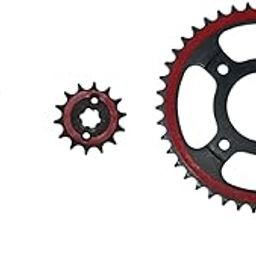 BTX Gold INDIA'S First Silent Chain Drive KIT for Hero Glamour Sprocket KIT (TEMPRED Sprocket with Life Over 35000 KM) 14T-43T-428-108L-9
