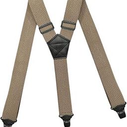 ™ Mens Suspender Heavy Duty Adjustable Y Type Elastic Straps Hidden Suspenders khaki | Suspenders Braces | Mens Accessories-image-79