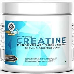 PRIME MUSCLE NUTRITIONS Creatine Monohydrate Powder 66 Servings(Unflavoured,200 grams) Micronised Unflavoured Rapid Absorption Enhanced Muscle Strength&Power Fast Recovery Increases Muscle Mass-image-42