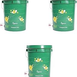UGAOO Home Compost Bin for Home & Kitchen Waste, 20 Litre Bins - Set of 3-22