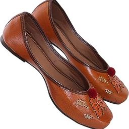 Women Casual Brown Rajasthani Juti's Mojari Jutti Shoe-image-72