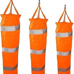 UJEAVETTE 3Pcs Airport Windsock Outdoor Wind Sock Bag Reflective Belt Grommet-image-92