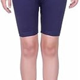 Amkr Fashion Sports Solid Women Blue Regular Shorts ()_APS-BT-001B Navy Blue M 1-image-3