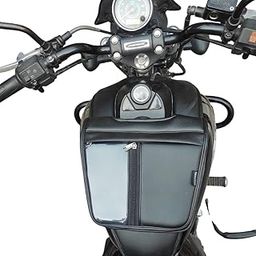 Sahara Seats Bajaj Avenger 150/160/180/220 Cruiser Mobile Foam Pocket Tank Cover/Tank Bag (Black) - Vinyl-15