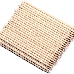 100 Pcs Orange Wood Nail Sticks Double Sided Multi Functional Cuticle Pusher Remover Manicure Pedicure Tool for Manicure Pedicure-17