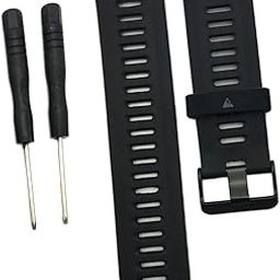 COMBR 26mm Sport Watch Strap Wristband for Garmin Fenix 3 Fenix 3 HR, Total Black-image-30