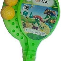 AchusToys Table Tennis Racquet Set for Kids (2 Bats 2 Ball) Green Colour and Multi charectors Pack of 2 Bats and 2 Balls-picture-15