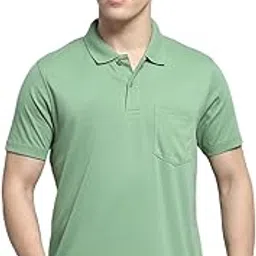 monte carlo Men Cotton Blend Regular Fit Polo T-Shirt | Half Sleeve | Solid Collared Tee | Casual Everyday Wear | Stylish & Comfortable Tshirt _-picture-8