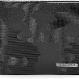 Slim Textured Leather Bi Fold Wallet for Men Ultra Strong Stitching | 8 Card Holder Slots | 2 Currency Compartments | 2 Slip-in Pockets - Black-image-44
