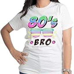 DARESTYLES Quoteer-220616-UP-13 Vintage Throwback Tshirt for Women– Classic 80s Style Cotton, Regular Tshirt - Size 46-image-88