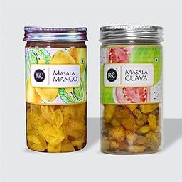 IRIE Masala Guava & Masala Mango | Dried Fruit Snack | Sweet, Tangy & Spicy | No Artificial Preservatives | Healthy After Meal Snack - Pack of 2 (150g Each)-image-67