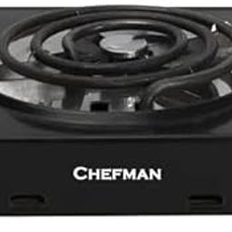 CHEFMAN| Electric Coil Hot Plate Cooktop Grill 1000WATT | Shock Proof And Compact | Heat Resistant Outer Body| Manual Electric Cooking Stove | Consume Less Power Than LPG | Portable Induction (BLACK)-image-66