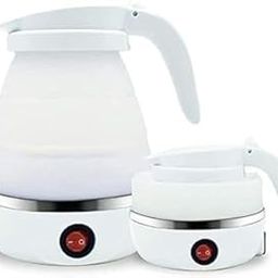 Kettlify® Foldable Electric Kettle for Travel | 600ml Food Grade Silicone | Fast Boiling, Boil Dry Protection | 100-240V Dual Voltage | Portable, Lightweight, Compact Design (White)-image-51