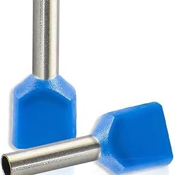 GLOBOMOTIVE Twin Cord End Terminal 8 mm with PVC Insulated for Electrical Connections - Cable Insulated Electrical Lug Connector Terminal (2.5 sq mm, 100)-16