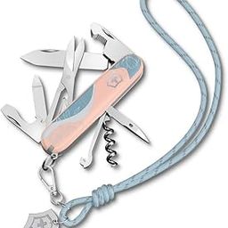 Victorinox Swiss Army Knife Companion Paris Style, (9.1 cm) Pink, ABS/Cellidor Scale, 1.3909.E221| Outdoor Multitool Medium Pocket Knife With Scissors, Gift For Him And Her-15