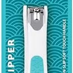 PRO Essentials Nail Clipper Turquoise | Chromium-Plated Nail Cutter for Precision Cutting | Non-Slip Rubber Grip for Perfect Manicures & Pedicure-picture-17
