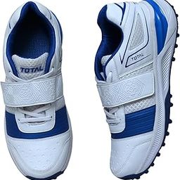 Total MRK-Player Cricket Shoes for Men & Boys Velcro + Lace Closure Rubber Spike Sole Lightweight, Breathable Mesh Superior Grip & Stability for Practice & Turf Matches-image-4