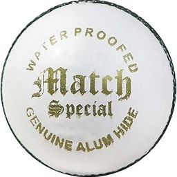 WSG Leather Ball | 4-Piece Hand-Stitched | Genuine Leather | Premium Lacquer Finish | High Abrasion Resistance | ICC Standard Weight 156g | Ideal for 50 Over Match & Training | White (Match)-image-46