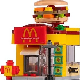 Toymersive Interlocking Blocks - Burger Shop | MALL Street Interlocking Blocks | STEM Building Block Set | Building Blocks COLLECTABLES for Kids & Adults | DIY Block Set-image-14