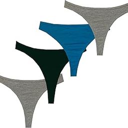 Women Cotton No Show Women Thong Must to Wear Under Tight Fitting Outfits,Pack of 4-picture-44