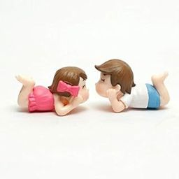 Laying Girl Boy - Set of 2 pcs for Tray Gardening/Fairy Garden/Terrariums/Landscaping/Craft Model Work-image-99