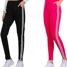 Women's Cotton Blend Pack of 2 Track Pants-image-2