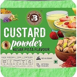 Brew Lab Kesar Pista Flavor Custard Powder | For Desserts, Pudding, Fruit Salad 250 g-image-10