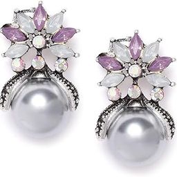 Jewellery Earrings for women Crystal Stud Earrings for Girls and Women-14
