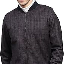 Mens Checkered Round Neck Full Sleeve Coat (223061898)-image-53
