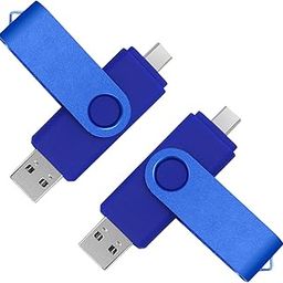2PCS 256GB Pen Drive USBC 2 in 1 USB Flash Drive for Computer and Phone-image-72