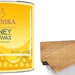 Seronika Honey Hair Removal Hot Wax - 600gm | Free 20 Waxing Strips | with honey extracts | | For Women & Men | | Suitable For All Type Of Skin-image-7