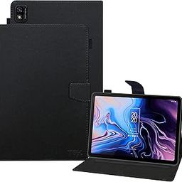 TGK Leather Flip Stand Case Cover for TCL 10 TAB Max 10.36 inches Tablet with Stylus Holder, Black-10