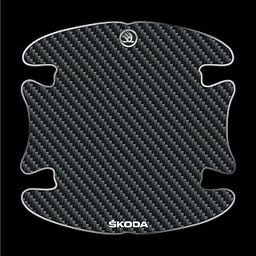 BIG FLAG 3D Gel Type Car Door Carbon Fiber Handle Cup Scratch Guard Sticker Universal for Specific Brand (Pack of 4) (3DDRCFSQVAR) (SK0DA)-image-80