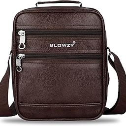 zadinga Blowzy Bag Stylish Pu Leather Multi-Pocket Small Sling Cross Body Travel office Messenger One Side Shoulder Handbag Bag for Men & Women-picture-21