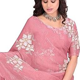 Elegant purple Embroidered Saree with Floral Detailing-44