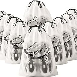 Indiana Shoe Bag for Travel & Storage Travel Organizer for Women & Men Travel Accessories Waterproof and Washable Pack of 10 Pcs-image-49