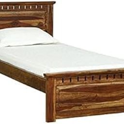 AMBICA WOODMART Sheesham Wood Single Size Bed Without Storage Solid Wooden Cot Double Bed Furniture Elegant and Functional Bedroom Living Room Home Palang A-98-image-10