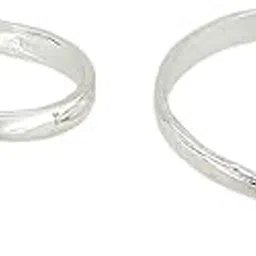 sahiba gems 925 Sterling Silver Sweet Toe Ring (Thai Trend) or Mid Finger Ring For Women (Bichhiya) ~ Front Open Toe Ring-picture-1