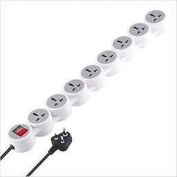 MX Extension Board with Power Strip - 8 Universal Sockets 15A/16A/20A Spike Guard 10m Extension Cord Illuminated Circuit Breaker Master Switch (3324B_10mtr)-image-125