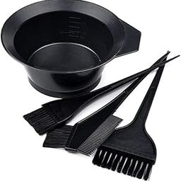 Midazzle Professional Use Hair Coloring Dyeing Kit Brush with Bowl (Black, 20 Gram)-image-3