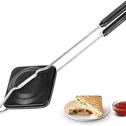 PANCA Gas Toaster Sandwich Maker Regular, Non Stick Aluminium Grill Toaster (Set of 1, Black)-picture-1