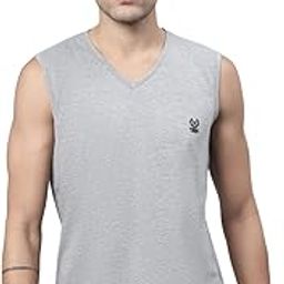 Regular Fit Cotton Solid Gym Vest for Men-V_SL_ANTHRA_01-P-image-24